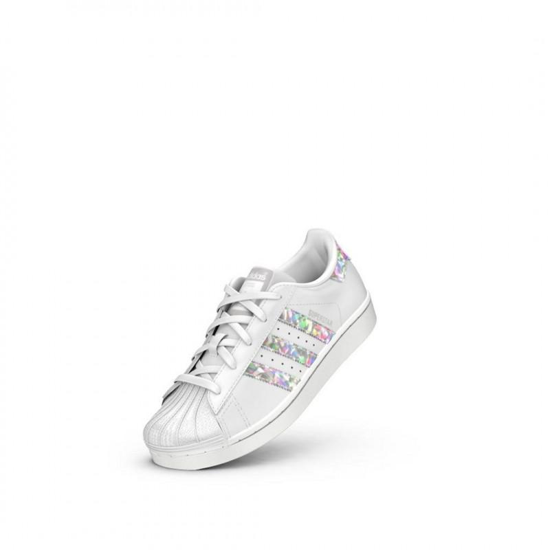 Baskets Cadet Adidas Originals Superstar C - Blanc - Enfant CHAUSSURE Adidas