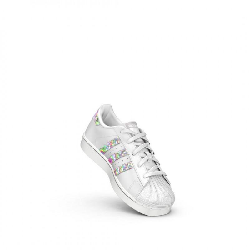 Baskets Cadet Adidas Originals Superstar C - Blanc - Enfant CHAUSSURE Adidas