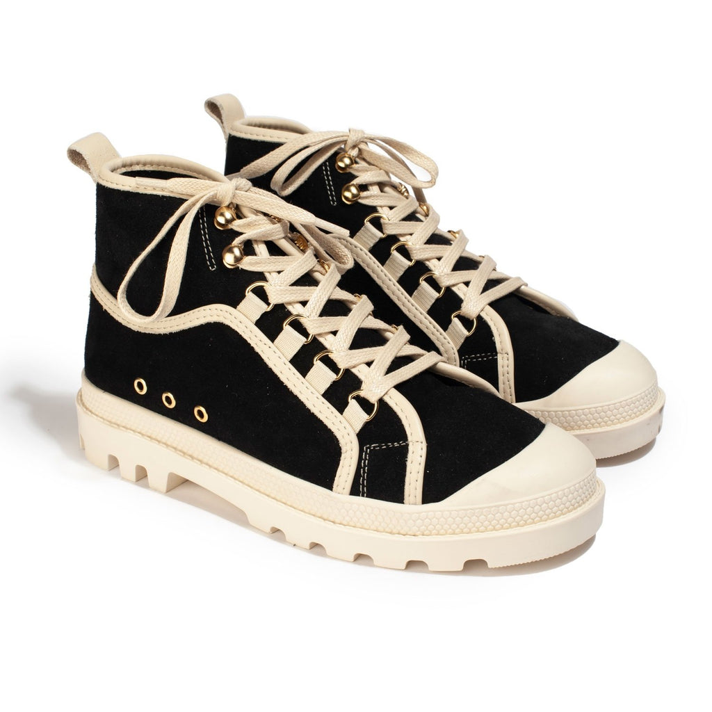 Baskets Kamp - Noir - Femme - Canal Saint Martin* - The Bradery