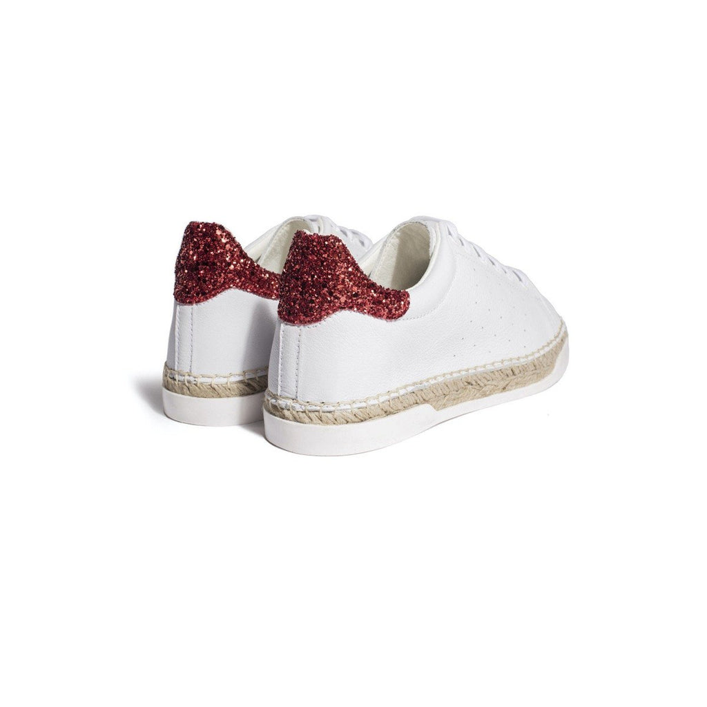 Baskets Lancry Glitter Rouge - Femme - Canal Saint Martin* - The Bradery