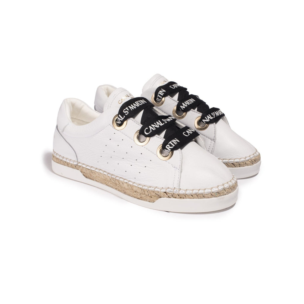 Baskets Lancry Shock - Blanc - Femme - Canal Saint Martin - The Bradery