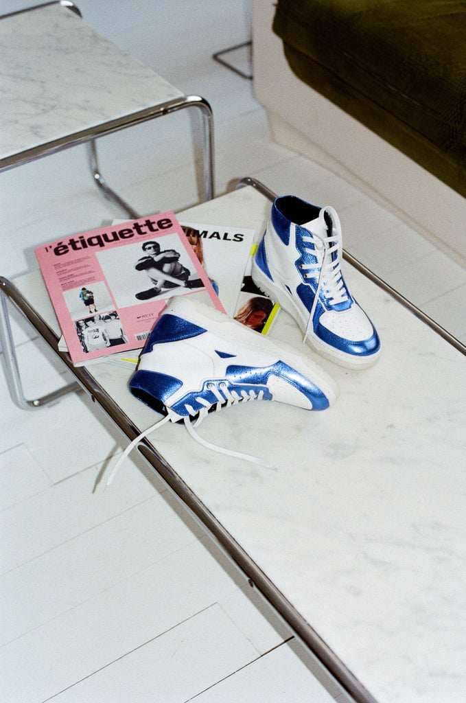 Baskets Leopold - Bleu - Femme - Canal Saint Martin - The Bradery