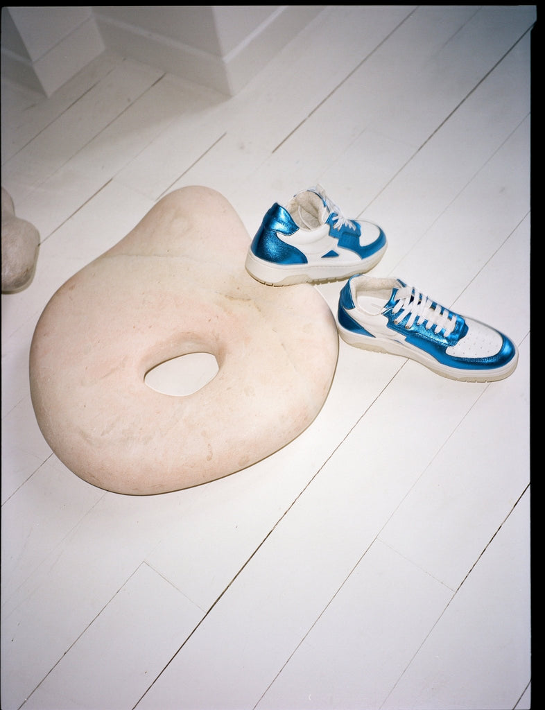 Baskets Lucas - Bleu - Femme - Canal Saint Martin - The Bradery