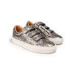 Baskets Malte Full Python - Argent - Femme - Canal Saint Martin - The Bradery