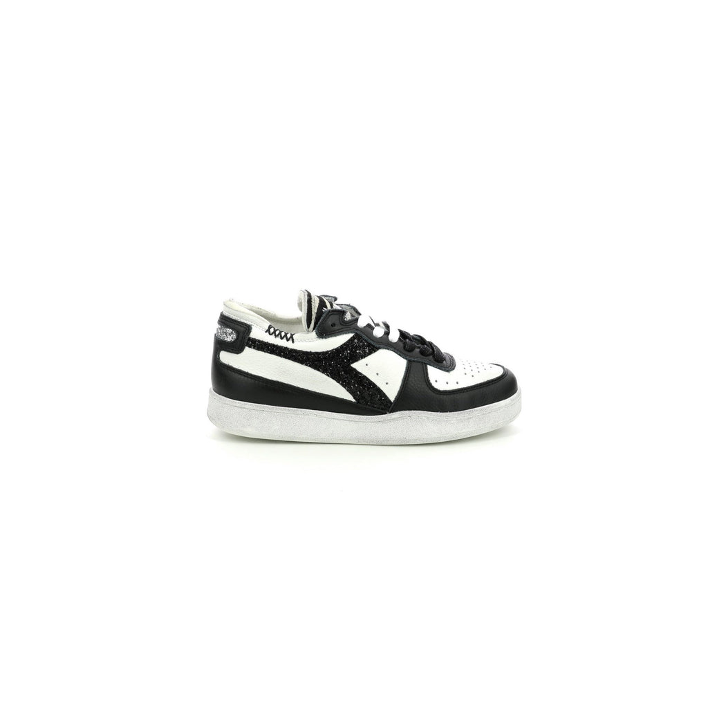 Baskets Mi Bas Row C Ju - White /Black - Femme Adultes Diadora