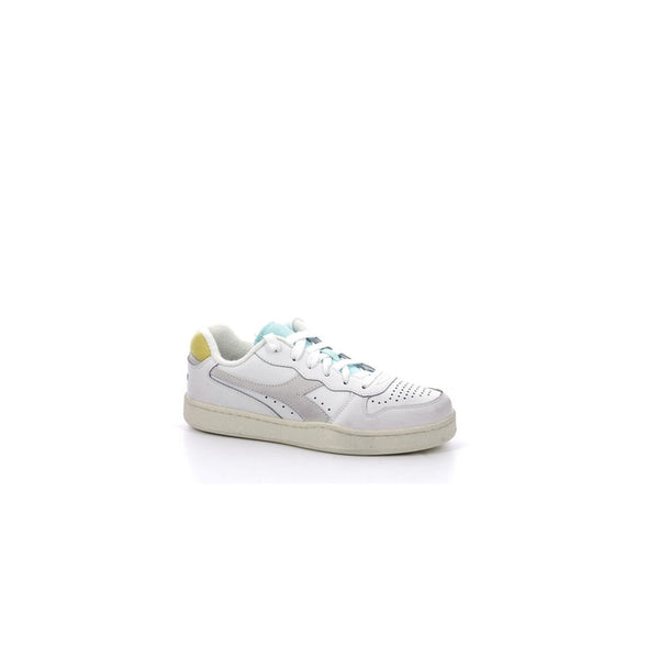 Baskets Mi Bask L Ico W - White/Goldfinch/Blue Tint - Femme Adultes Diadora
