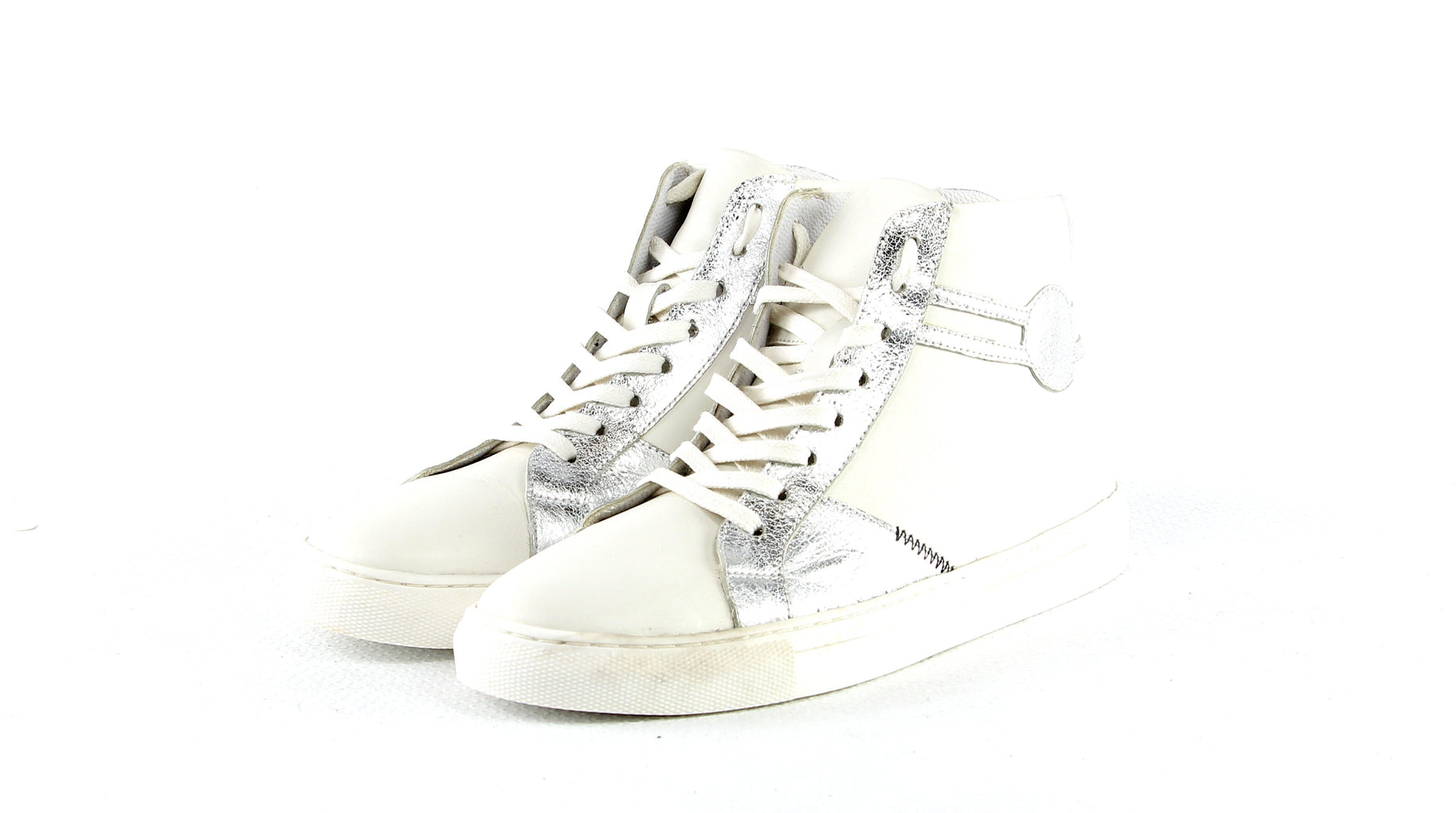 Baskets Milano - Blanc / Argent Baskets Nalaïm