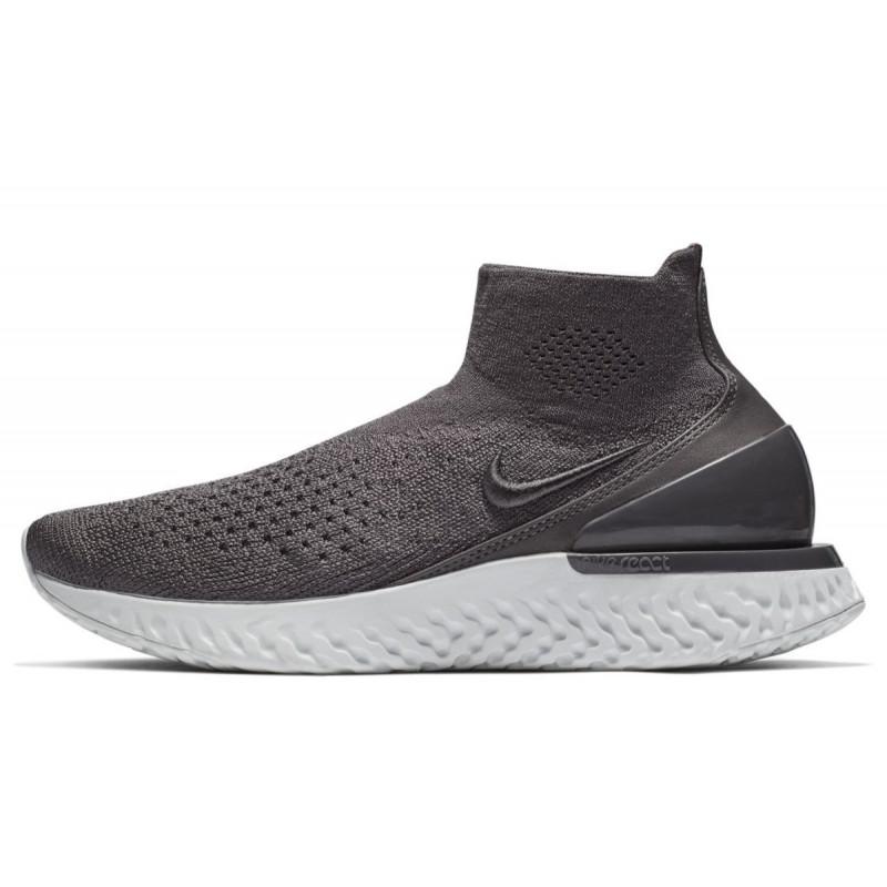 Baskets Nike Rise React Flyknit - Ref. Av5553-004 - Gris - Femme - Nike - The Bradery