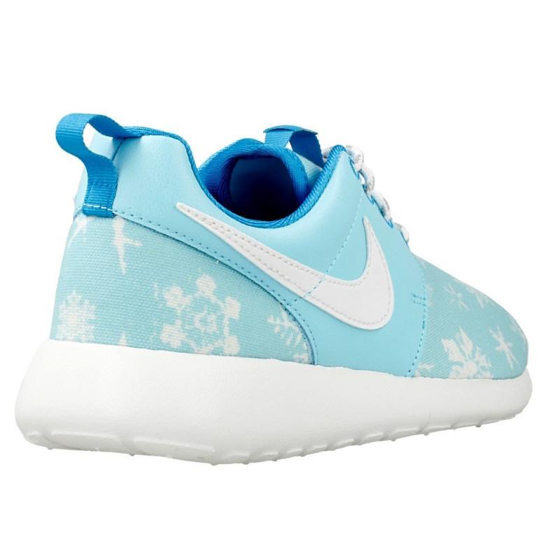 Baskets Nike Roshe One Print Snowflake - 677784-401 - Bleu - Enfant - Nike2 - The Bradery