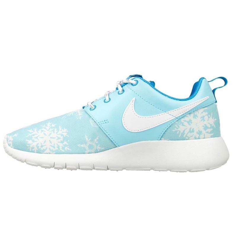 Baskets Nike Roshe One Print Snowflake - 677784-401 - Bleu - Enfant - Nike2 - The Bradery