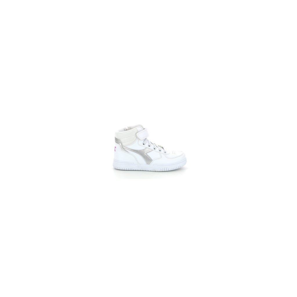 Baskets Raptor Mid Ps - White/Silver - Enfant Enfants Diadora