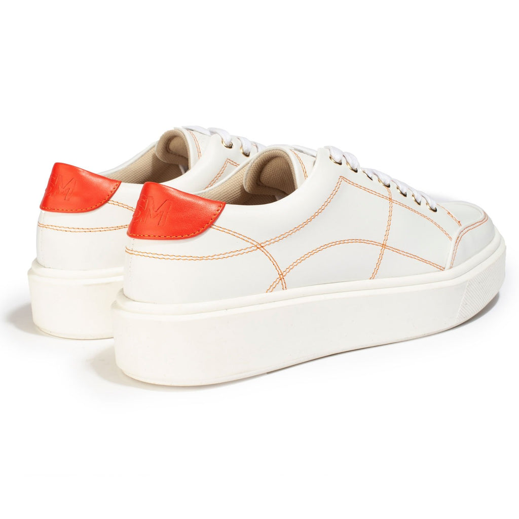 Baskets Simon - Orange - Femme - Canal Saint Martin* - The Bradery