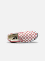 Baskets Vans Checkerboard Classic Slip On - Rose - Mixte - Vans - Vans - The Bradery