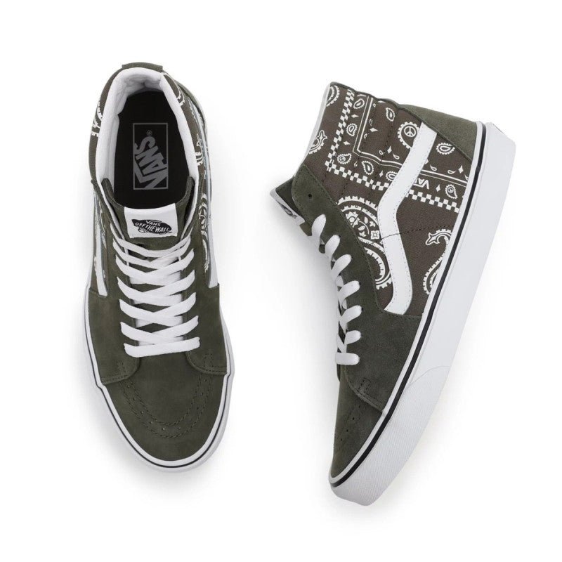 Baskets Vans Peace Paisley Sk8-Hi - Vert - Mixte - Vans1 - The Bradery