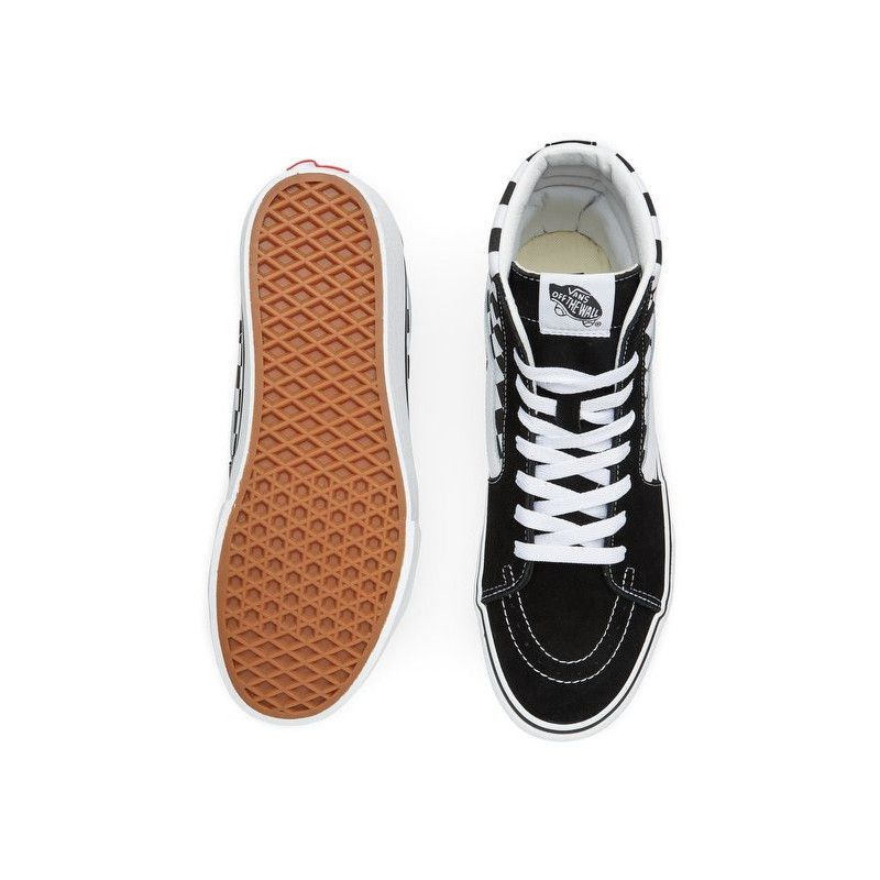 Baskets Vans Sk8-Hi Plateform 2 Checkerboard - Noir - Unisex - Vans - Vans1 - The Bradery