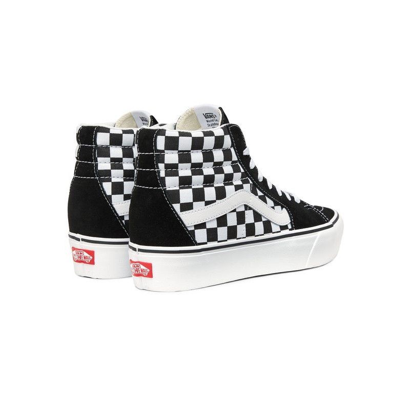 Baskets Vans Sk8-Hi Plateform 2 Checkerboard - Noir - Unisex - Vans - Vans1 - The Bradery