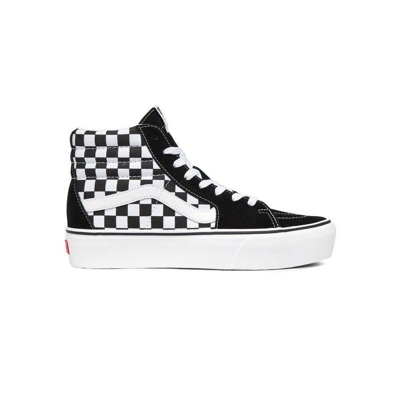 Baskets Vans Sk8-Hi Plateform 2 Checkerboard - Noir - Unisex - Vans - Vans1 - The Bradery