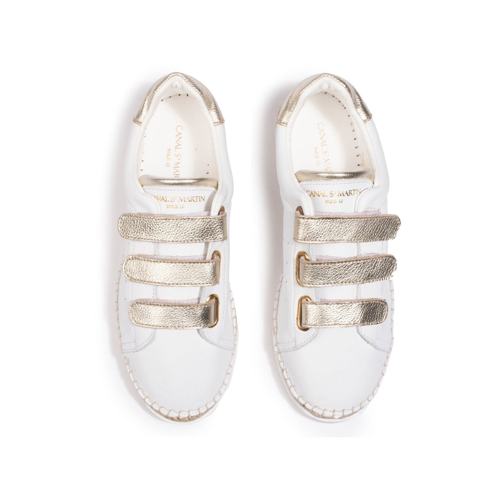 Baskets Wonder - Blanc/Or - Femme - Canal Saint Martin* - The Bradery
