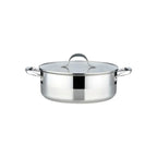Faitout 28cm Avec Couvercle - Acier Inoxydable - Inox