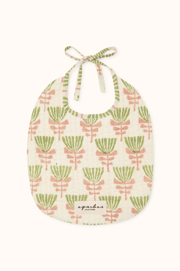 Bavoir Shampa "Tresse" - Celery