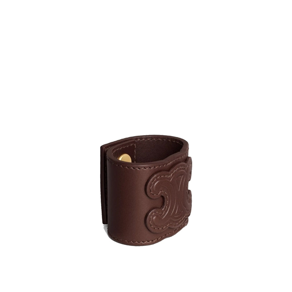 Celine - Pince À Cheveux Leather - Femme - Brown