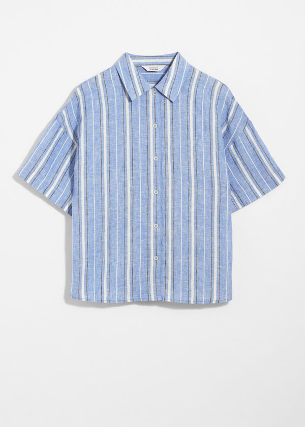 Chemise St Esra En Lin - Bleue