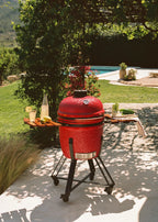 Barbecue Kamado - Barbecue Fumoir En Céramique - 21" - Rouge