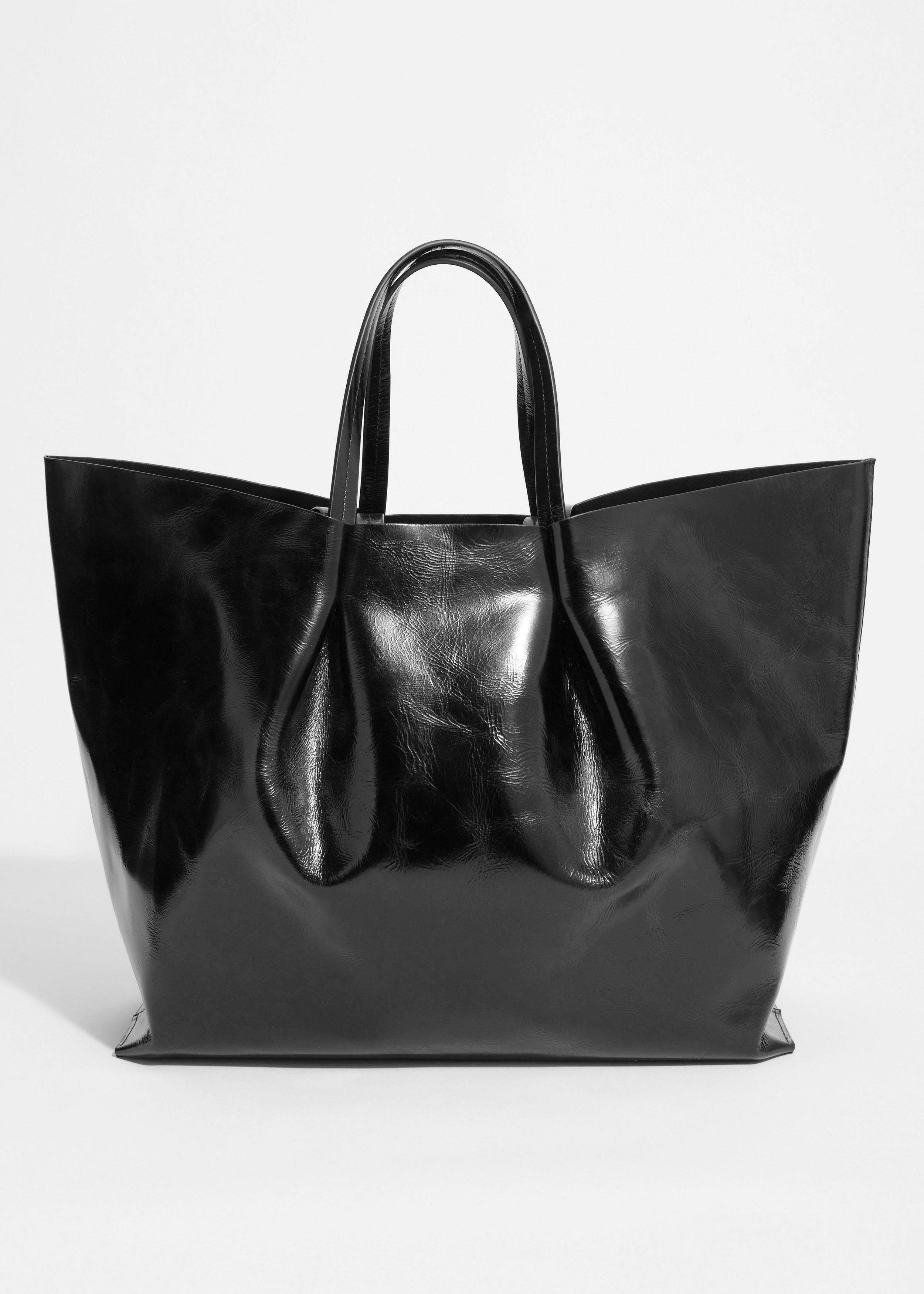 Sac Julie Cabas En Cuir Noir Pour Femme