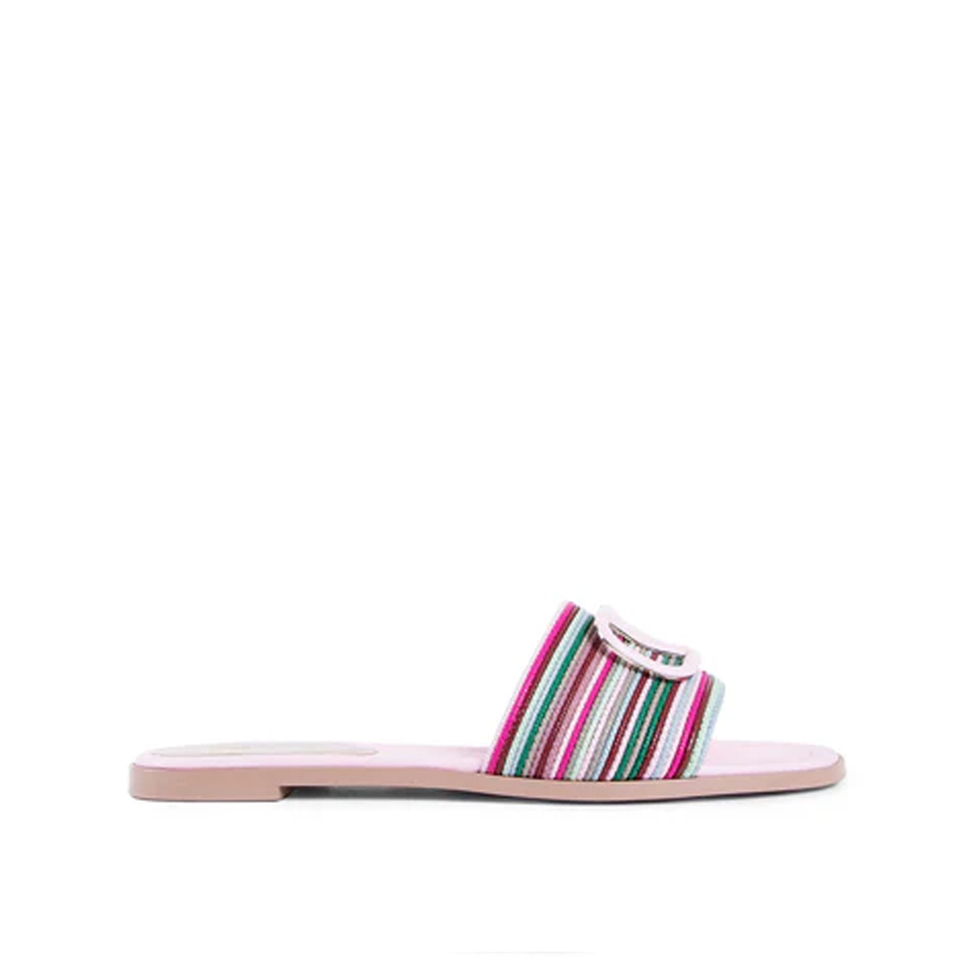 Claquettes Valentino Garavani V Logo Signature - Pink - Femme