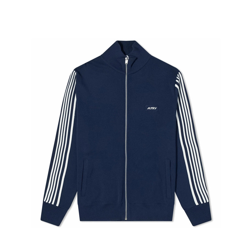 Cardigan Zipped - Blue - Homme