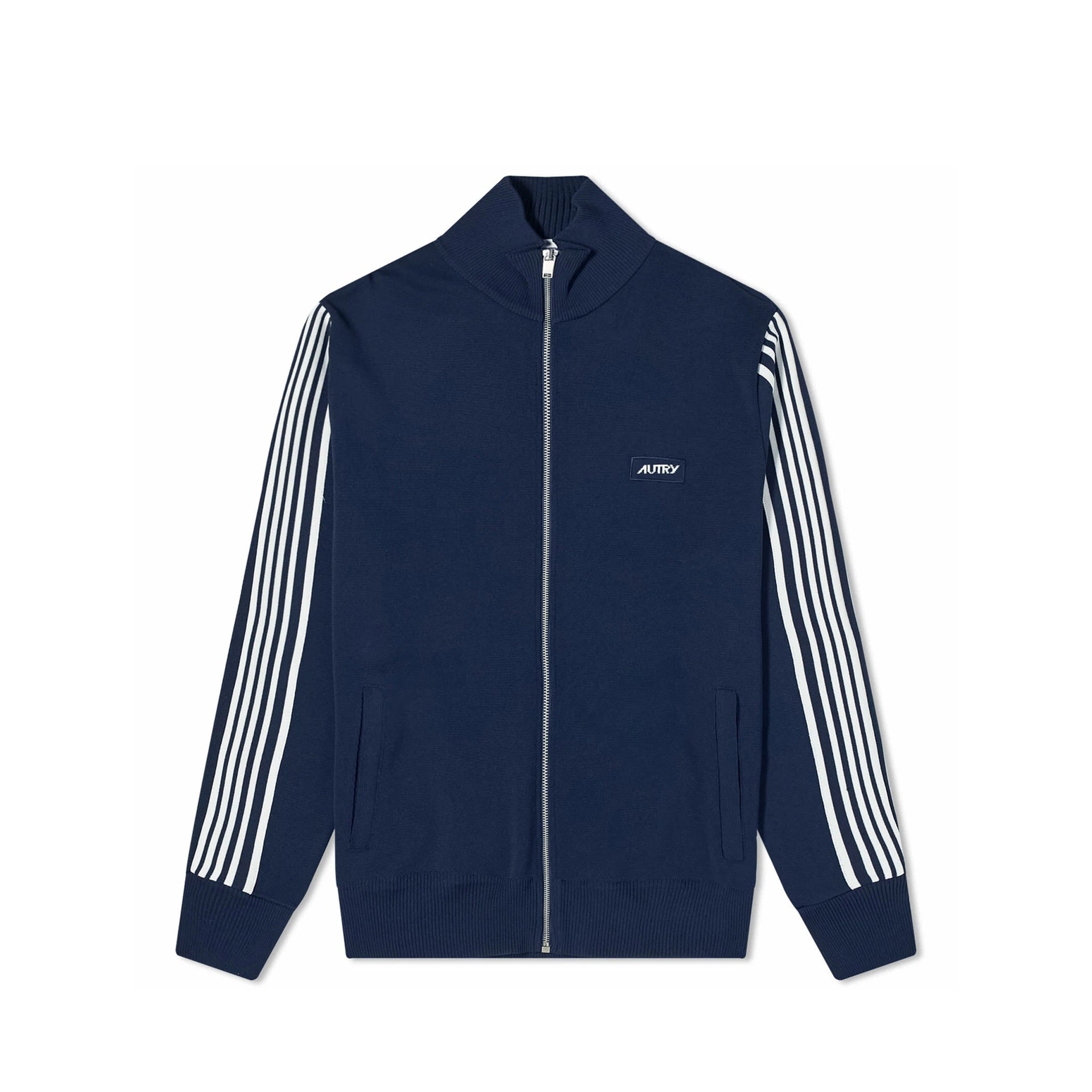 Cardigan Zipped - Blue - Homme
