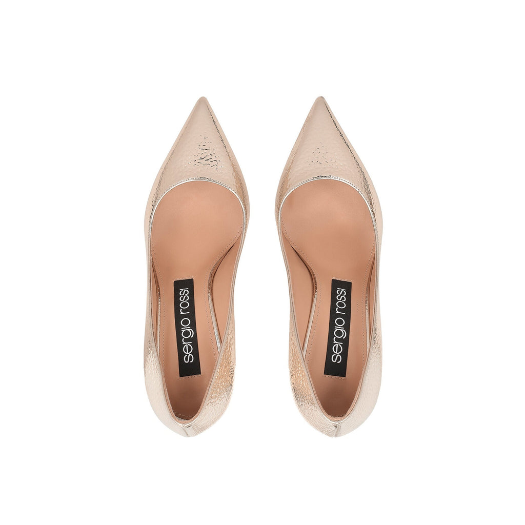 Escarpins - Sergio Rossi Godiva 090 Crack Mirror Leather - Rose Gold