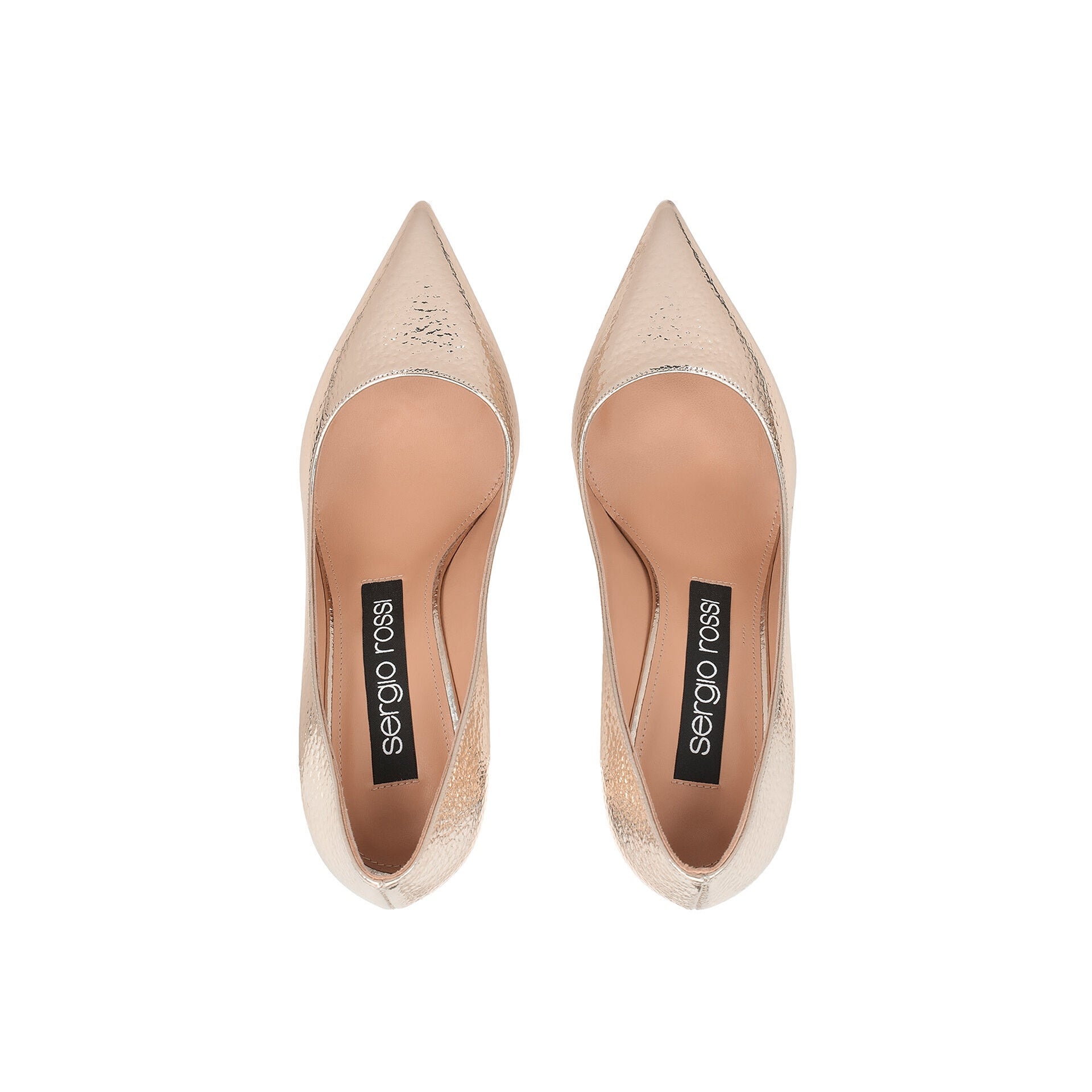 Escarpins - Sergio Rossi Godiva 090 Crack Mirror Leather - Rose Gold