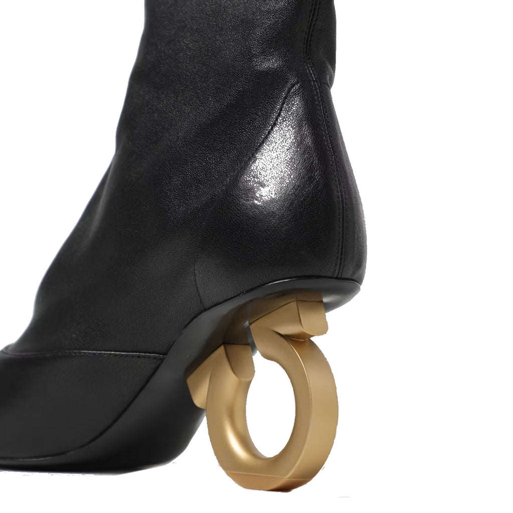 Bottes Salvatore Ferragamo Elina - Black - Femme