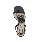 Miu Miu Leather Sandals - Black - Femme