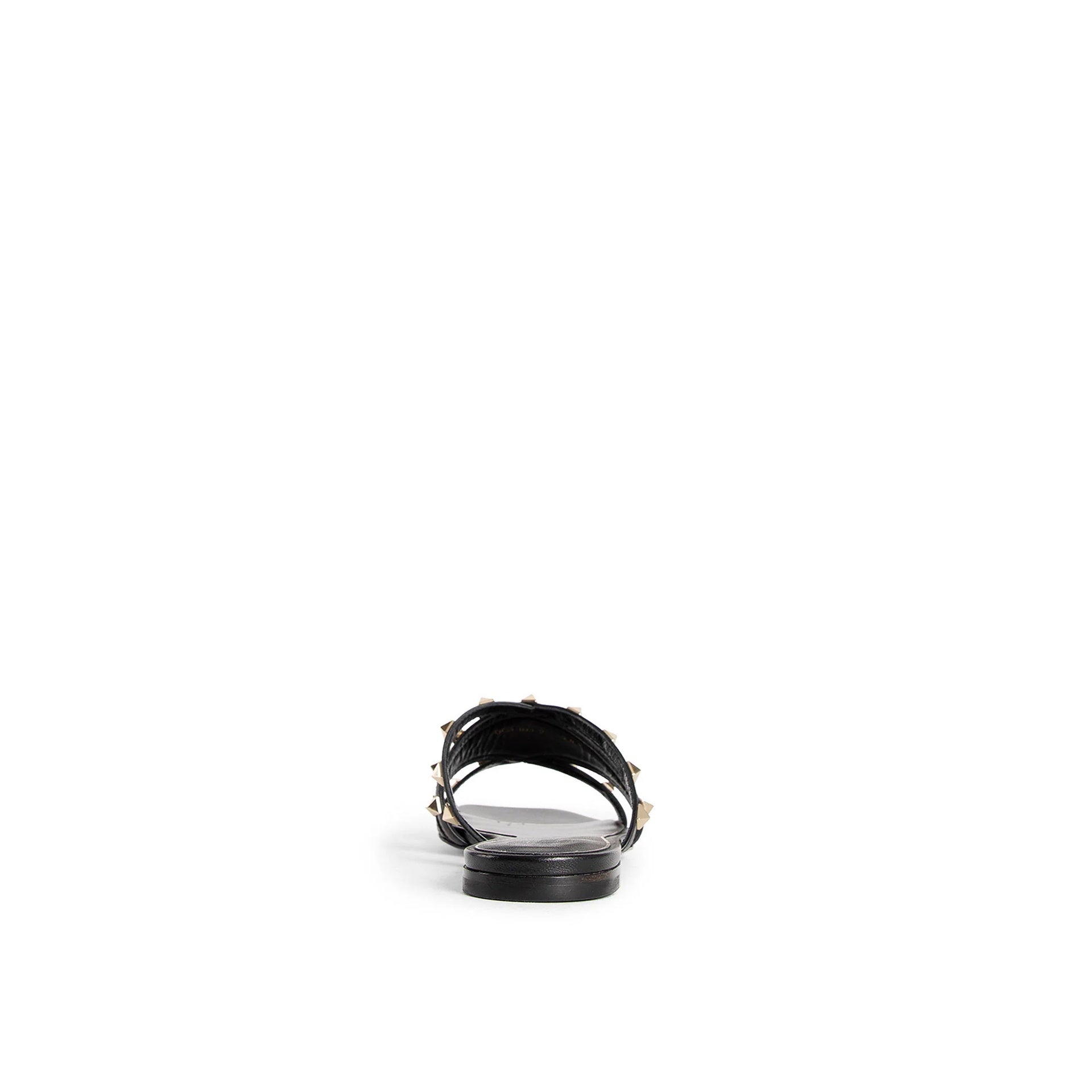Sandales - Valentino Garavani Rockstud Leather Flat - Black