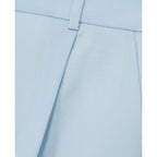 The Kooples - Bermuda Bleu Ciel Laine À Plis - Femme
