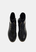 Beth - Cuir Glacé Noir - Bons Baisers - The Bradery