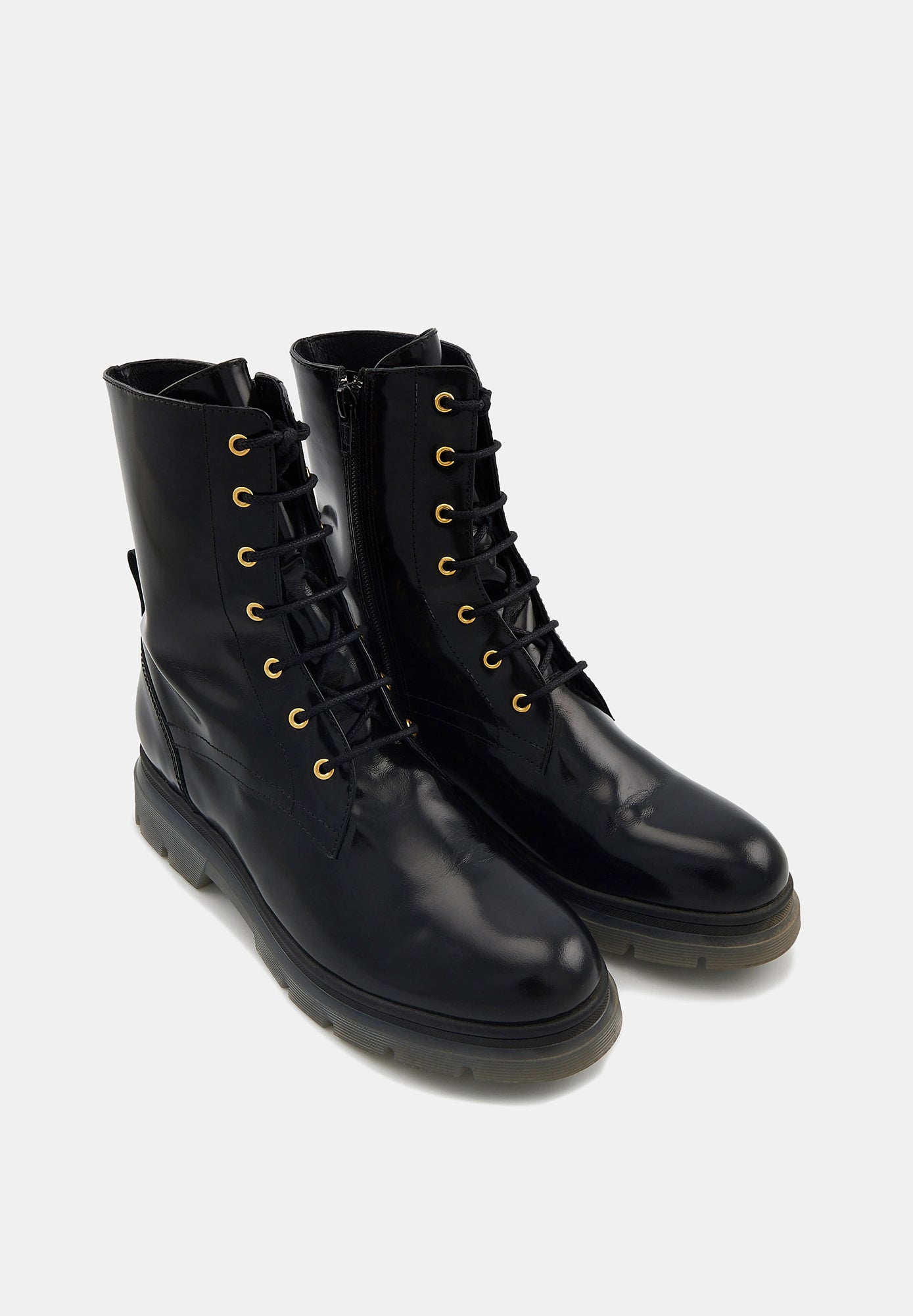 Beth - Cuir Glacé Noir - Bons Baisers - The Bradery