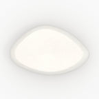 beton blanc table basse ovale maui 105cm