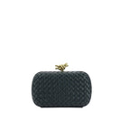 Bottega Veneta Knot Lather Clutch - Green - Femme