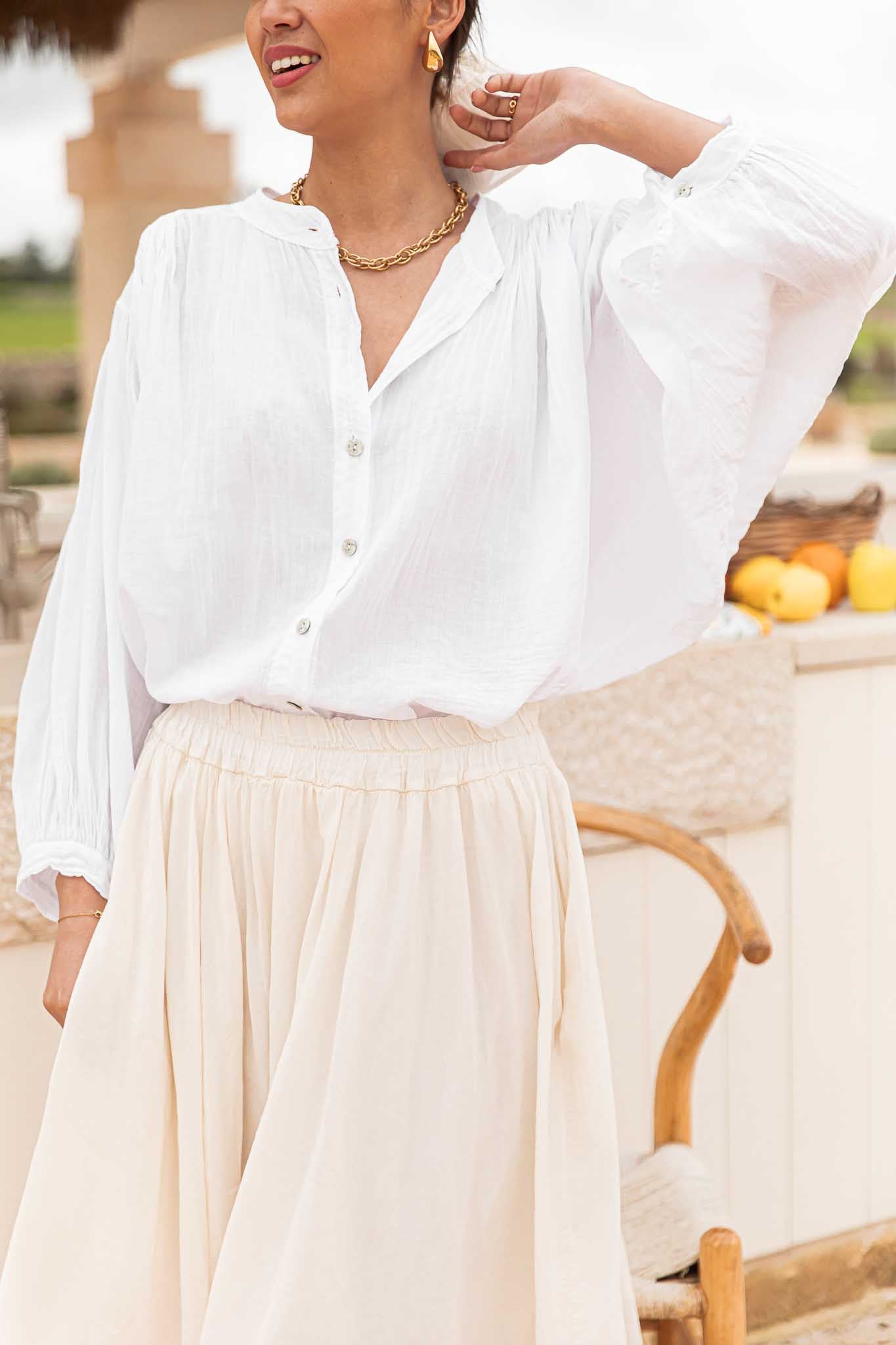 BIANCA Blanche - Chemise Oversize