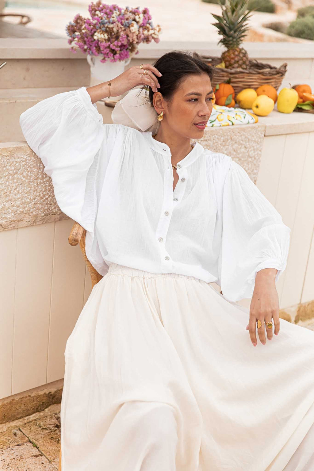BIANCA Blanche - Chemise Oversize