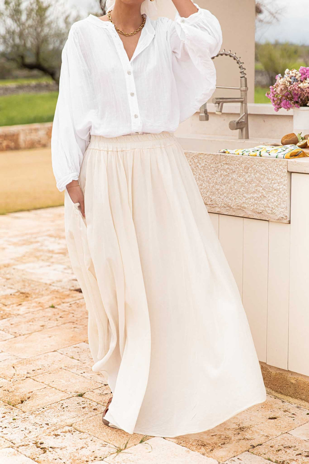 BIANCA Blanche - Chemise Oversize