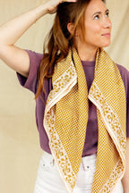 Big Foulard Latika "Mosaïc" - Tobacco