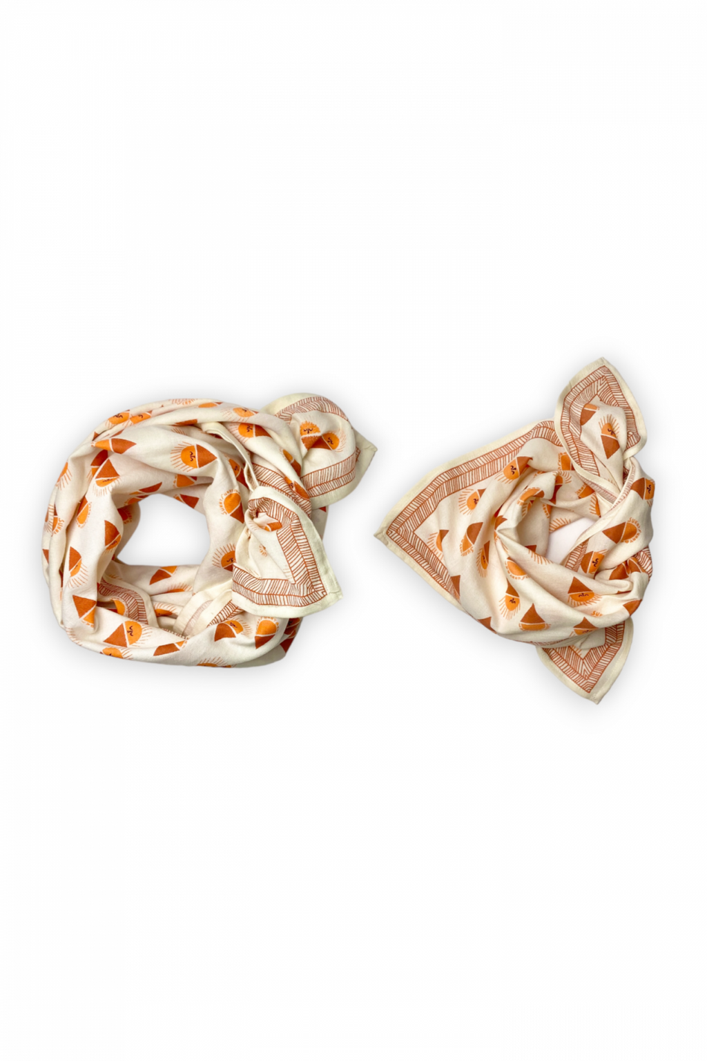 Big Foulard Latika "Sorbet" - Abricot