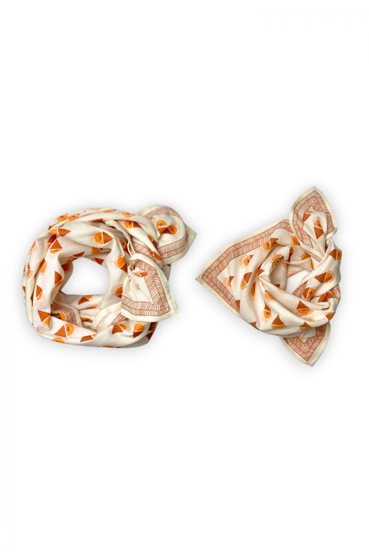 Big Foulard Latika "Sorbet" - Abricot