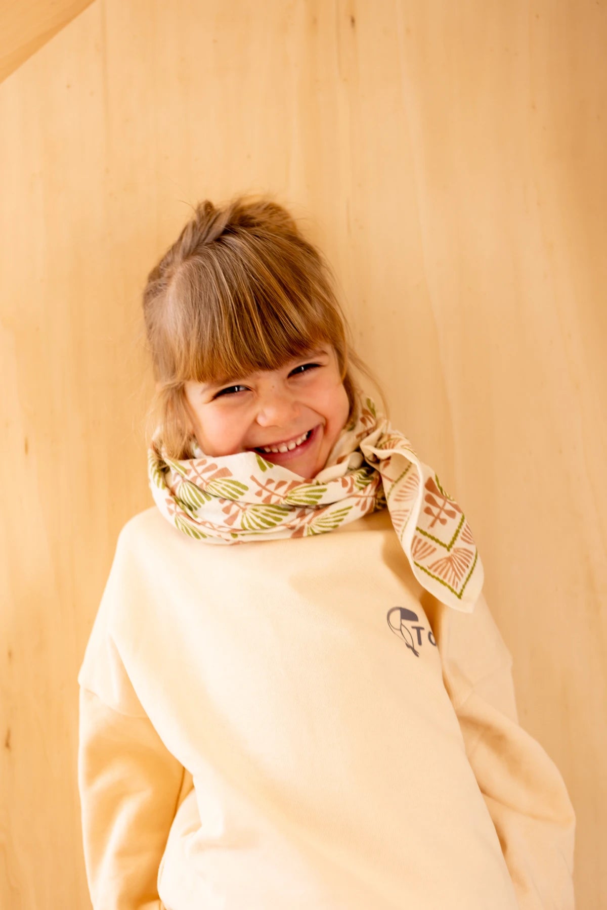 Big Foulard Latika "Tresse" - Celery