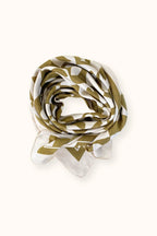 Big Foulard Palika "Damier" - Tobacco