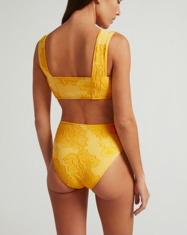 Haut De Bikini Palm Poolside - Jaune